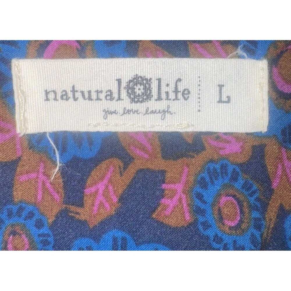 Natural Life Women’s Colorful Floral Rayon Maxi Skirt Size L - Picture 6 of 9